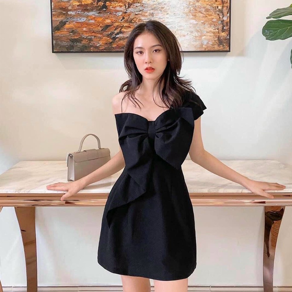 Xoài Non Đầm váy dáng ôm có nơ ngực bự siêu xinh tôn dáng cho nàng thời trang dạo phố, dự tiệc