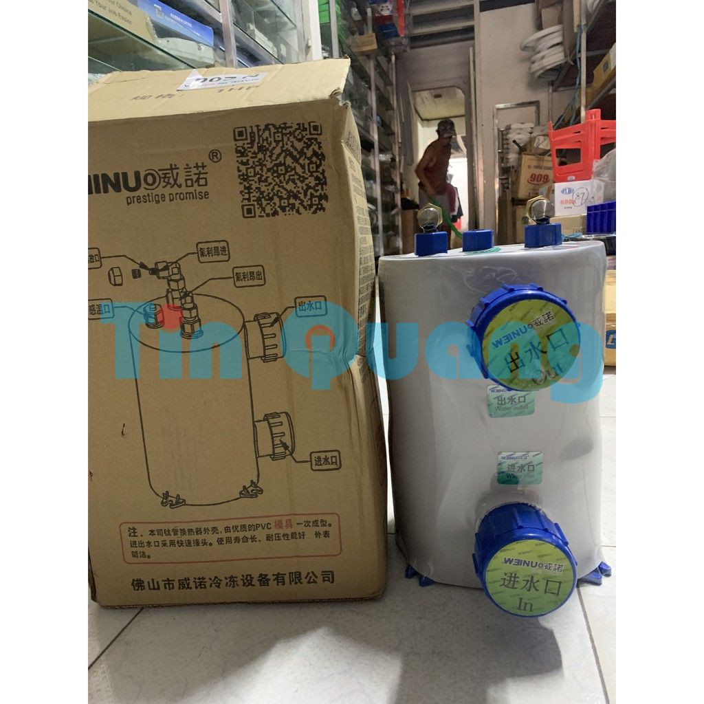 Bầu lạnh titan 1HP   làm lạnh nước hồ cá cảnh, hải sản, thủy canh