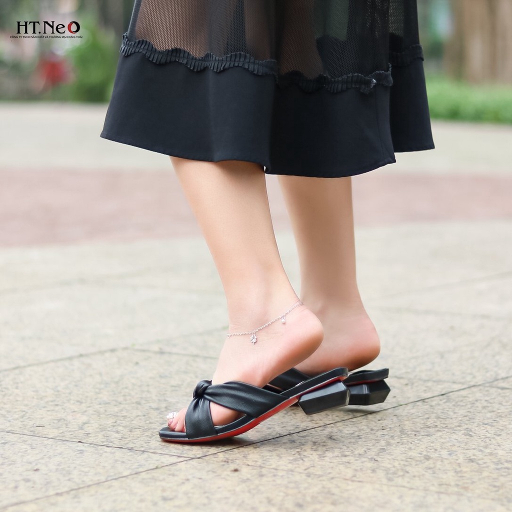 Sandal nữ - Dép nữ HT.NEO da bò thật 100% da siêu mềm dễ đi khâu chắc chắn kiểu dáng nhẹ nhàng SDN68