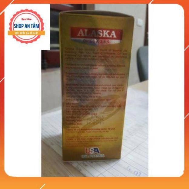 Combo 2 Dầu cá Alaska Omega 3 6 9 Hộp 100 viên - Bổ não, tăng cường thị lực, giảm nguy cơ mắc bệnh tim mạch