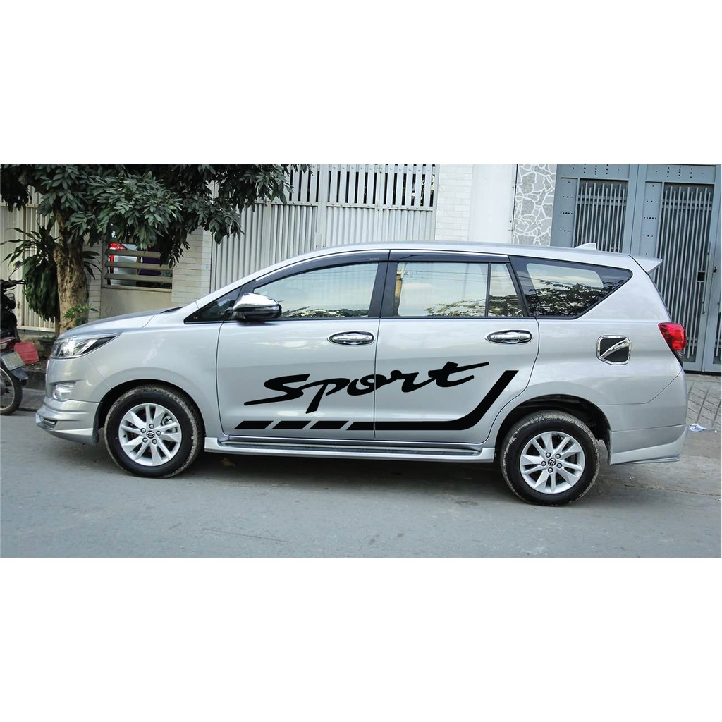 Tem xe Toyota Innova phong cách thể thao-decal Innova