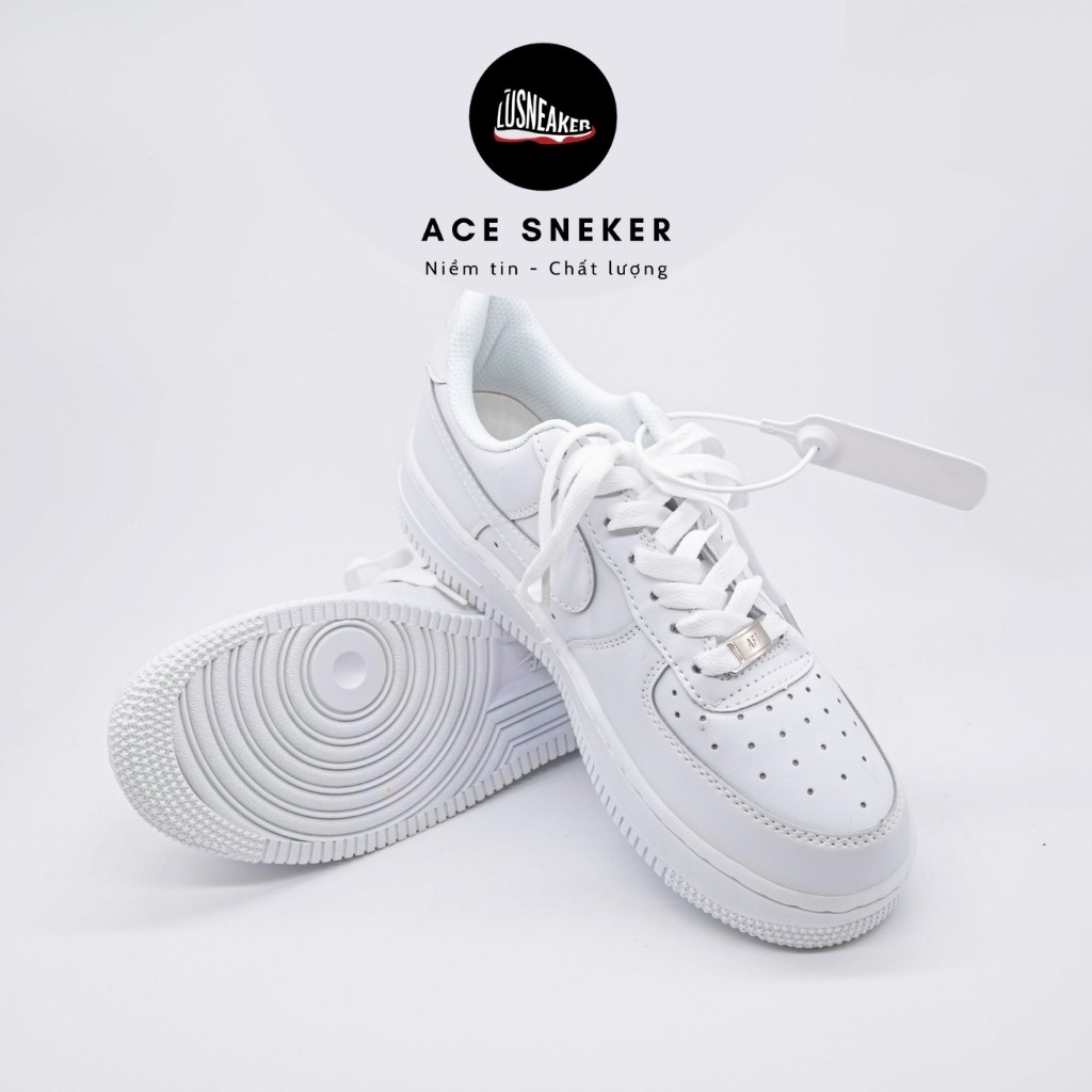 [Mã FAGREEN1505 giảm tới 30K đơn 99K] Giày AF 1, Chuẩn 1.1, màu trắng, size 36-44, Ace Sneaker