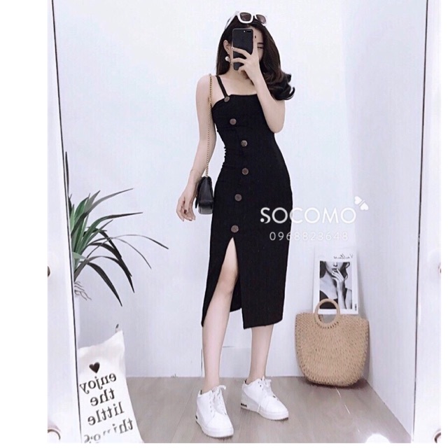 Váy body xẻ đùi - hot