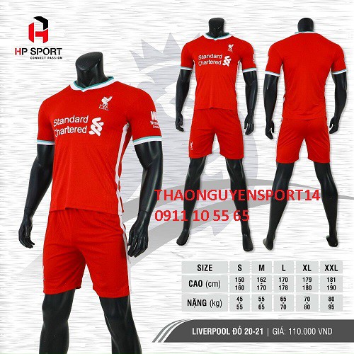 [GIÁ XƯỞNG] Áo Bóng Đá Liverpool mới nhất