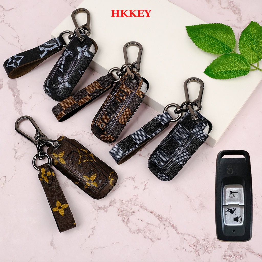 Bao da chìa khoá xe Honda SH 2021, 2022, 2023  SH mode Vision Leed Airblade Winner 2 nút bấm mới khâu tay