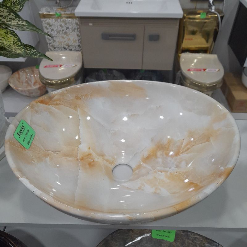 Chậu lavabo rửa mặt đặt bàn, chậu rửa mặt đặt bàn - JVL1030