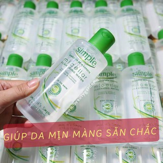 Nước tẩy trang Simple Kind to Skin Micellar Cleansing Water Giúp Làn Da Mịn Màng Và Săn Chắc
