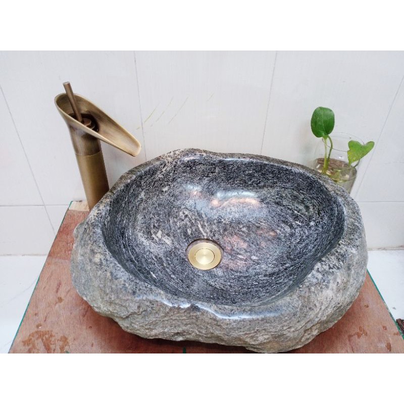 chậu lavabo đá vân mây tự nhiên | BigBuy360 - bigbuy360.vn