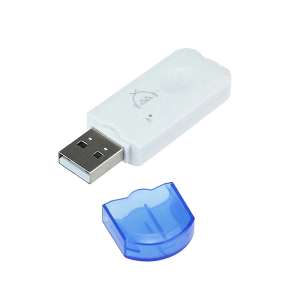 Bộ chuyển đổi bluetooth không dây cổng USB âm thanh nổi với micro cho xe hơi