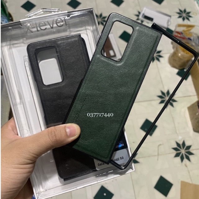 Ốp lưng X-Level da cho Samsung Z FOLD 2 2 mảnh sang trọng lịch lãm