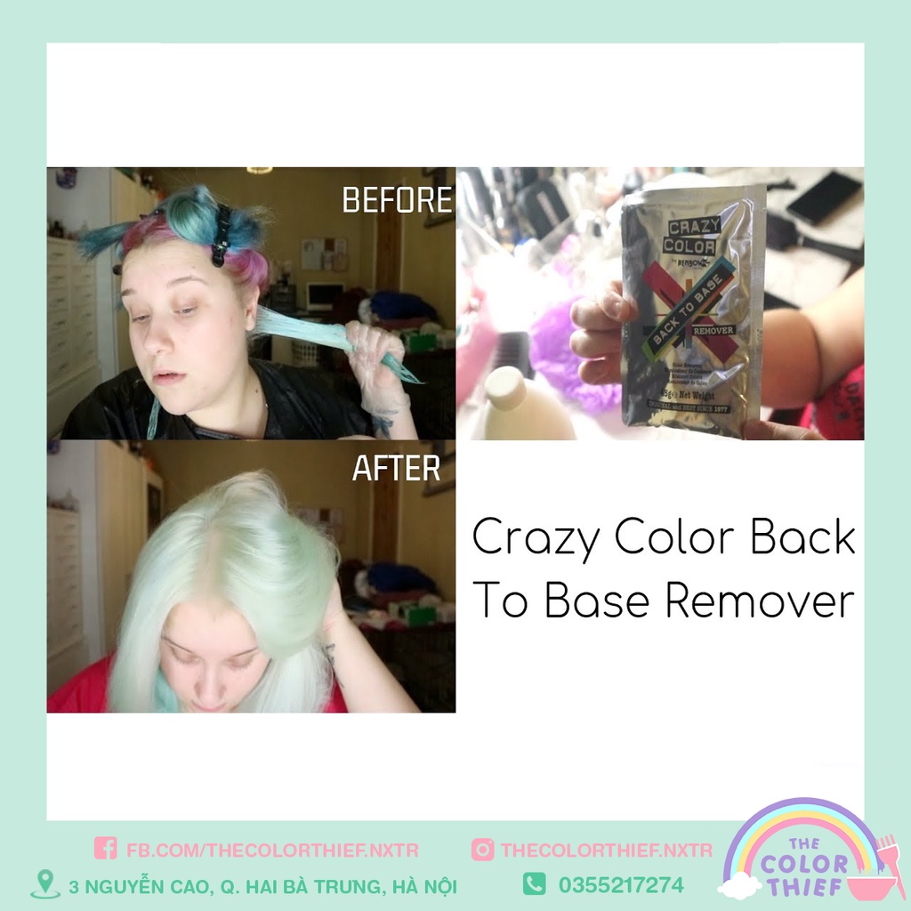 Thuốc Rửa Màu Tóc Crazy Color Back To Base Color Remover