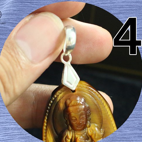 Khoen bạc lớn, khoen nam, móc mặt - NQ Jewelry