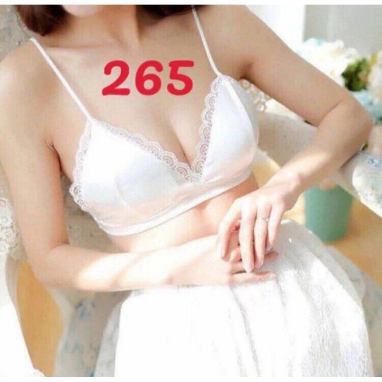 Bra Phi Lụa Bóng Viền Ren Điệu Đà Sexy 265