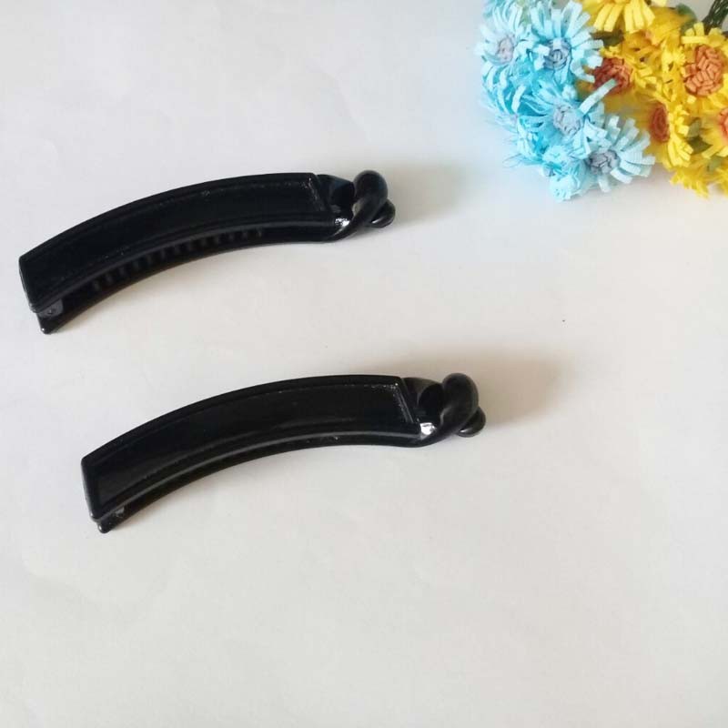 8.5 cm Kẹp chuối vuông có viền phụ kiện bờm tóc