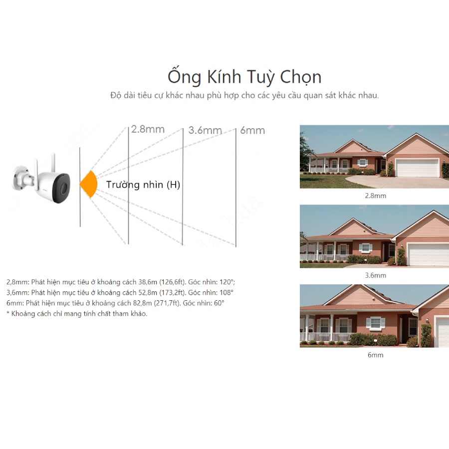 Camera WIFI IMOU Bullet 2C  2MP FullHD - Có Màu Ban Đêm - Tích Hợp Mic Thu Âm - Chống Nước