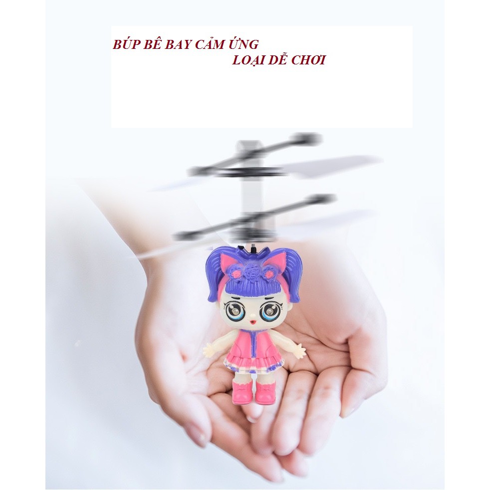 Búp bê bay – Mẫu Búp bê Bất Ngờ siêu dễ thương đồ chơi trẻ em bay cảm ứng [Pin sạc] tiện lợi