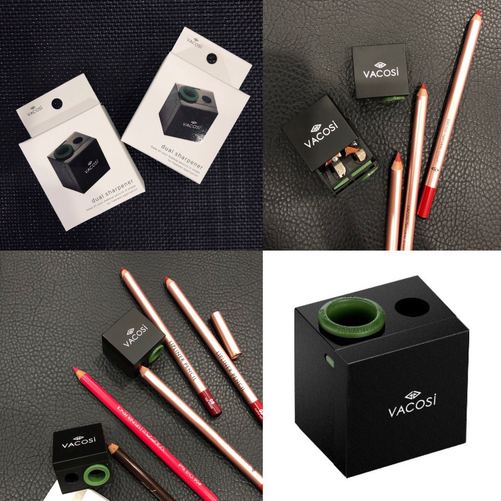 Chuốt Chì Kẻ Mày Và Chì Môi Vacosi Dual Sharpener - Hàn Quốc | BigBuy360 - bigbuy360.vn