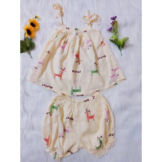 Bộ tole 2 dây cho bé gái