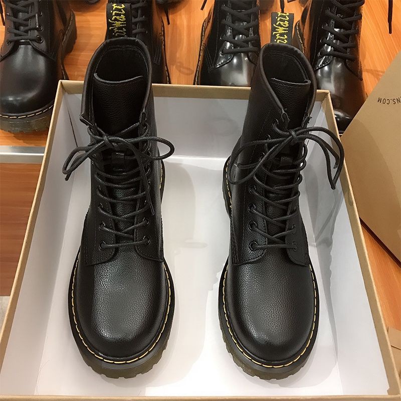 bốt cổ thấp nữ da thật Dr.martens 1460