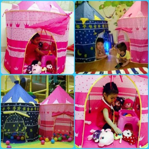 Đồ Chơi Trẻ Em Thông Minh - Lều Trẻ em, Lều Bóng Cho bé - Lều Lâu Đài Công Chúa Hoàng Tử Đáng Yêu | KyuBi Shop