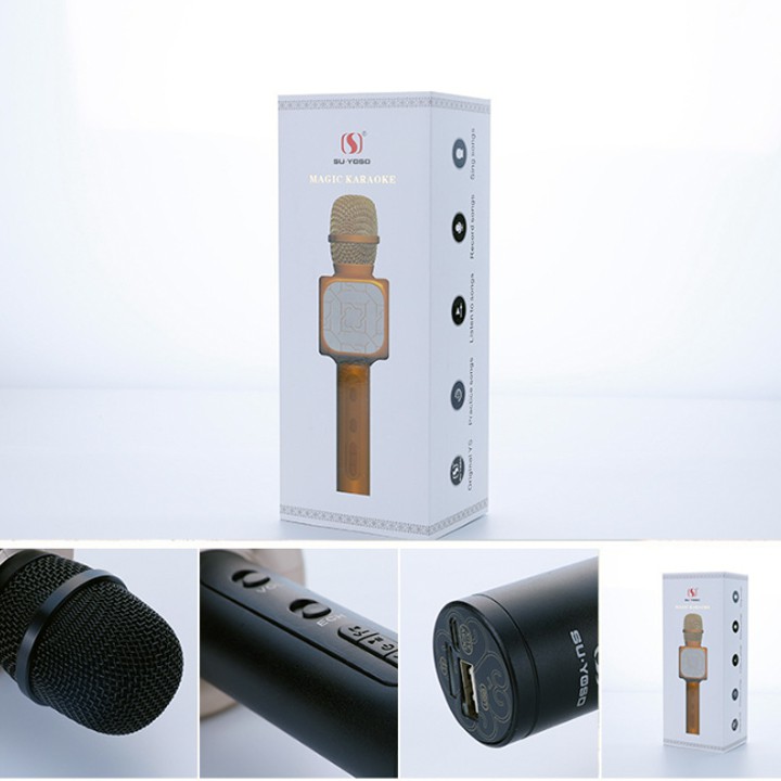 MICRO KARAOKE - MIC KHÔNG DÂY KARAOKE ĐA NĂNG KIÊM LOA BLUETOOTH ÂM THANH SIÊU BASS MIC BẮT GIỌNG CHỈNH