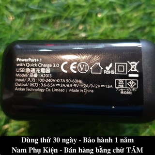 Củ Sạc Nhanh Anker A2013 18W