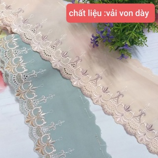 Ren thêu trang trí ,size 8 cm đến 20cm ( 1 mét)