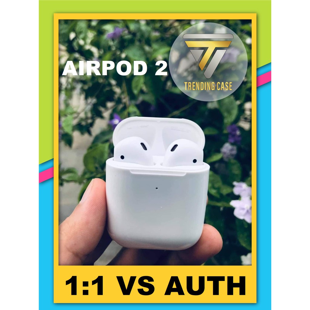 Airpod 2 Tai Nghe Không Dây Bluetooth Cao Cấp Định Vị Đổi tên Cảm Biến Chạm Sạc Không Dây ( BH Lỗi 1 đổi 1 )