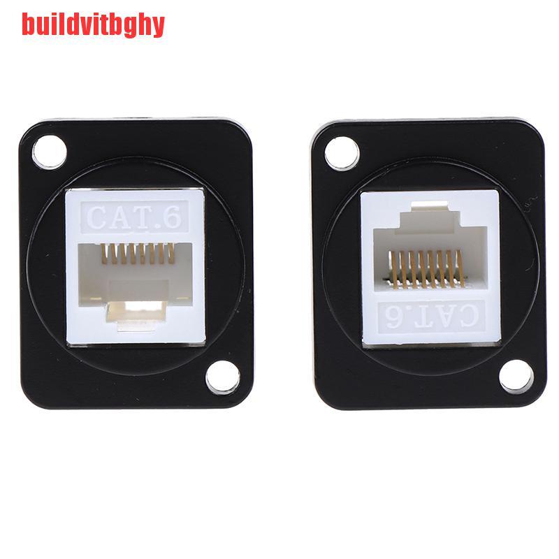 Mua-Codes Rj45 Network Socket D-Type Alloy Mounting Cat6