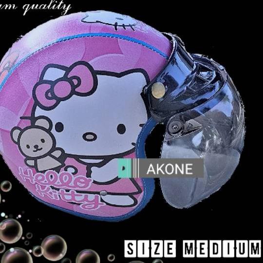 Mũ Bảo Hiểm Hình Doraemon / Xe Hơi / Người Nhện / Hello Kitty / Xe Hơi Cho Bé Từ 3-10 Tuổi