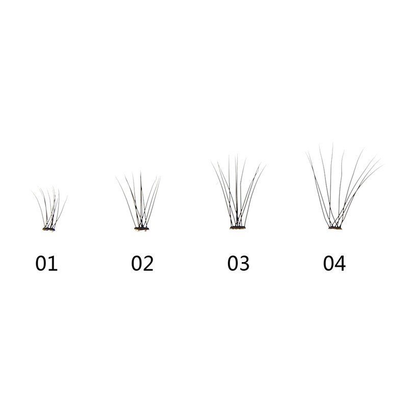 (hàng Mới Về) Set 60 Cụm Lông Mi Giả Nối Dài Trang Điểm Tự Nhiên | BigBuy360 - bigbuy360.vn