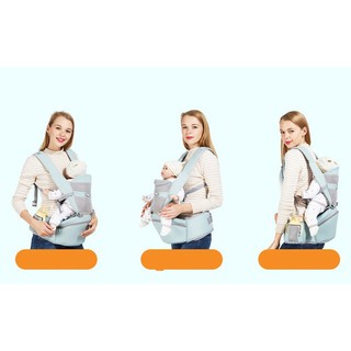 🍁 Địu em bé 4 tư thế [có ghế chống gù cho bé] điệu trẻ em