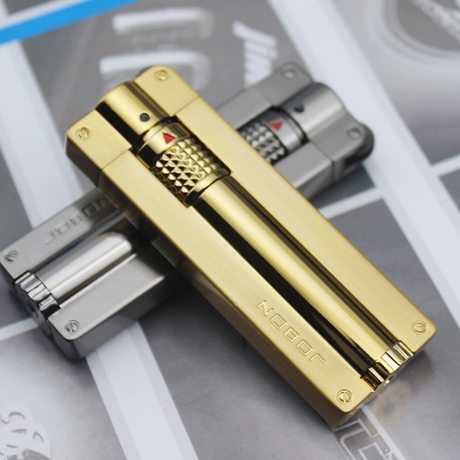 Bật-Lửa-Khò cao cấp Hộp riêng Jobon 365-Khóa rãnh tay ON/OFF