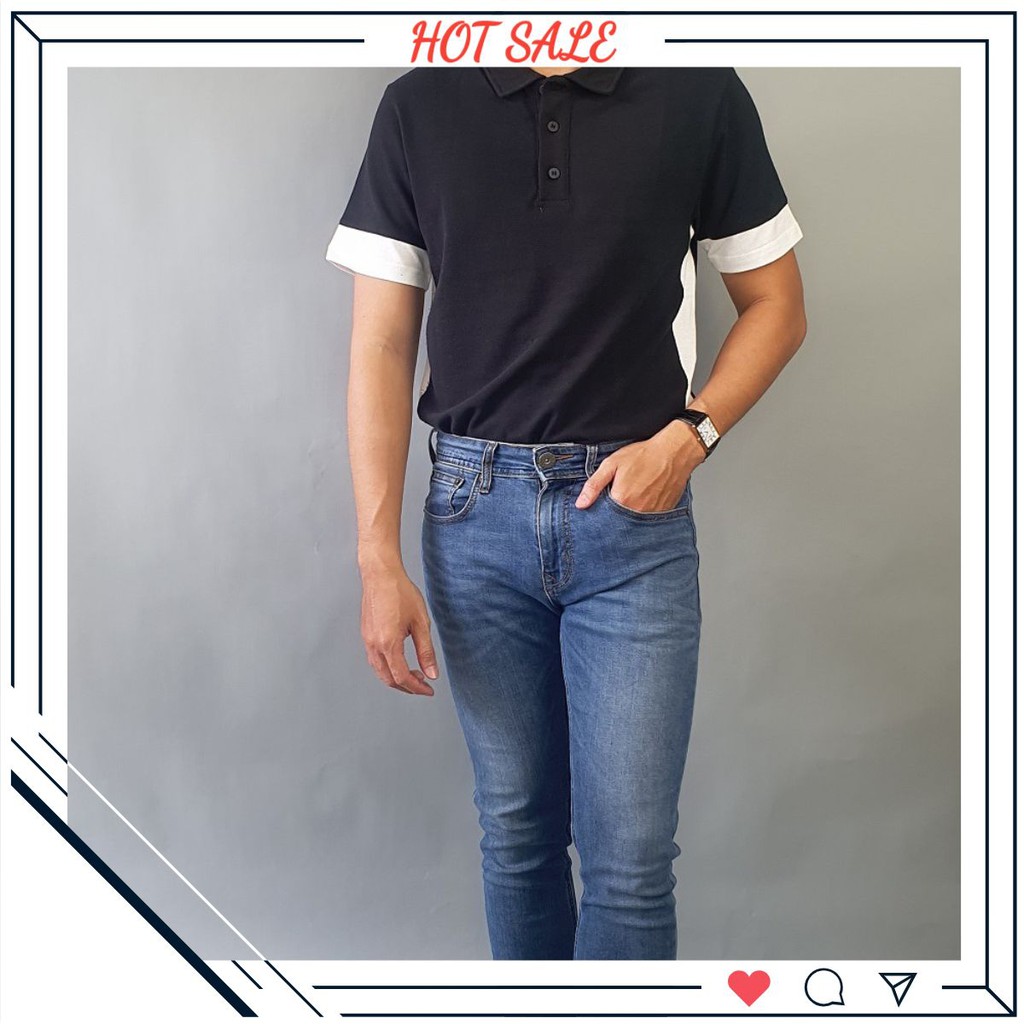 Áo Thun Nam Tay Ngắn | Áo Phông Nam Tay Lỡ Cổ Đứng Thời Trang Cao Cấp A02-04 tinatani.shop