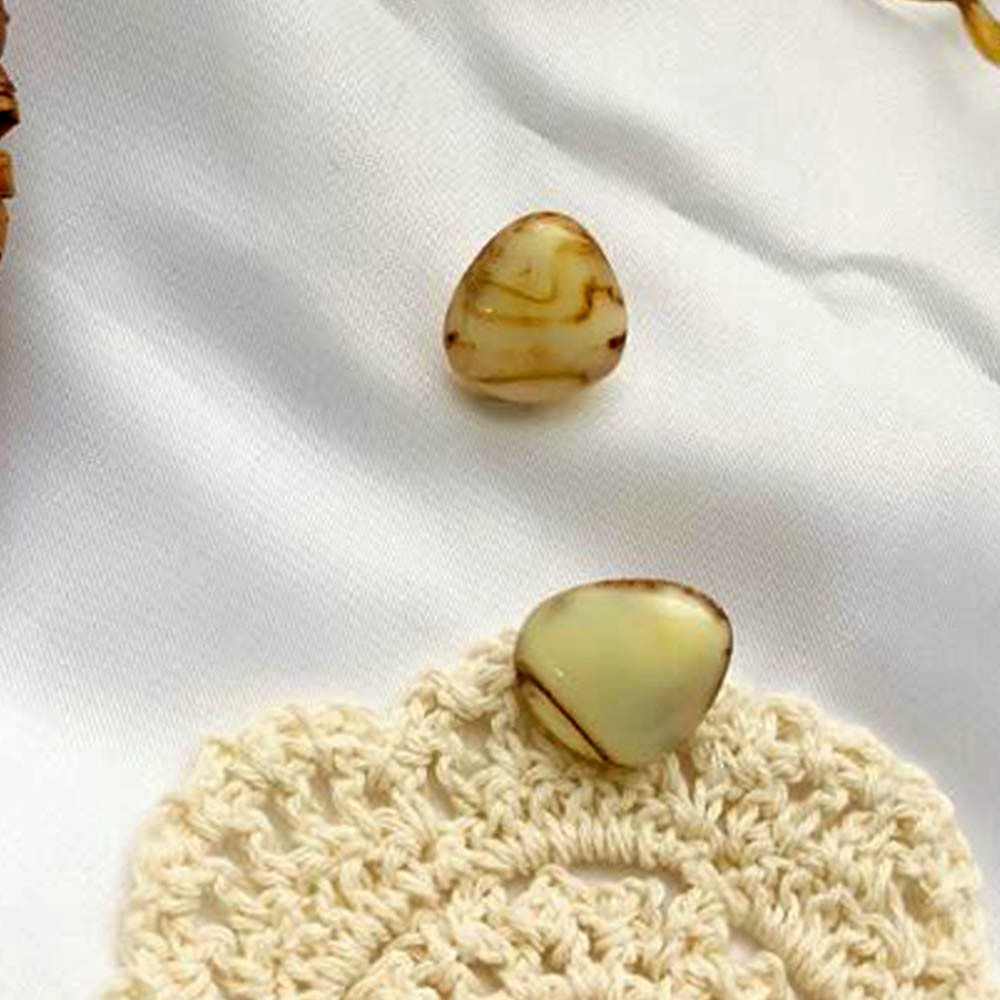 Khuyên kẹp vành tai hình giọt nước bằng nhựa Resin màu xanh lá/tím không xỏ lỗ cho nữ