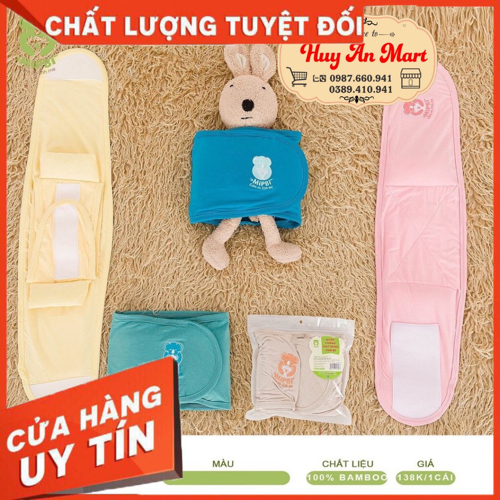 Quấn chống giật mình 100% sợi tre Mipbi ☀️ FREESHIP☀️ Quấn chống giật mình SIÊU MỀM giúp bé ngủ ngon