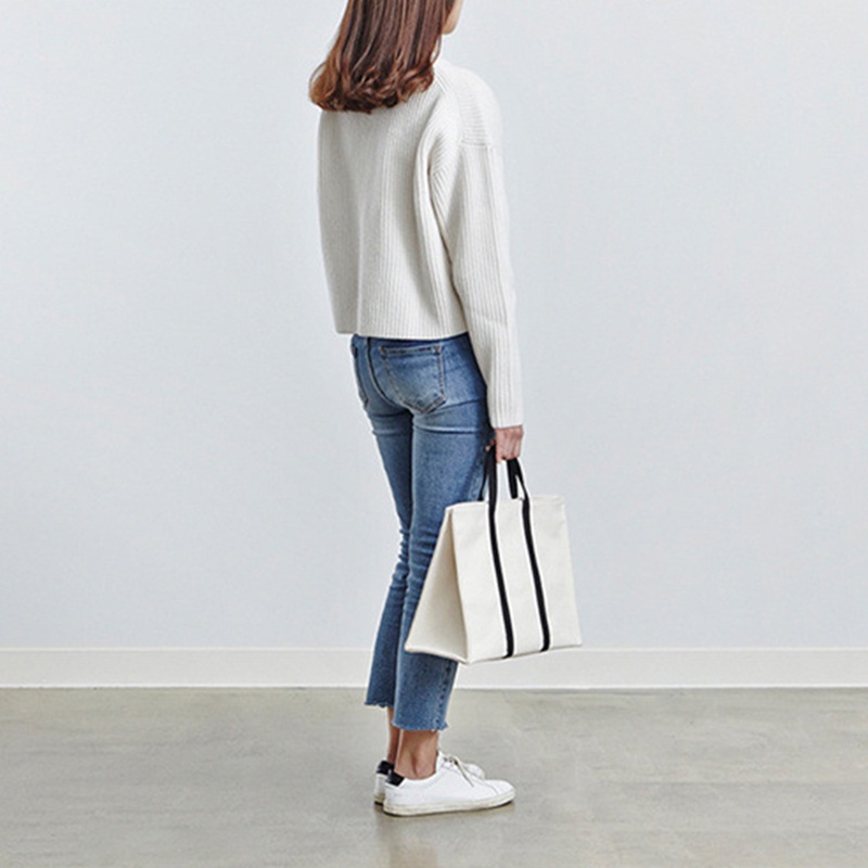 Túi xách IELGY bằng vải canvas phong cách đơn giản thời trang cho nữ