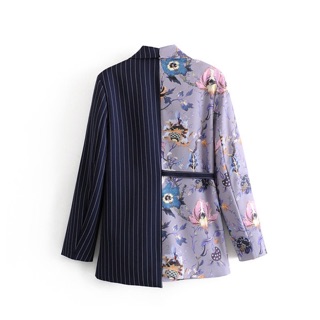 Áo vest cột eo chéo phối màu tqxk
