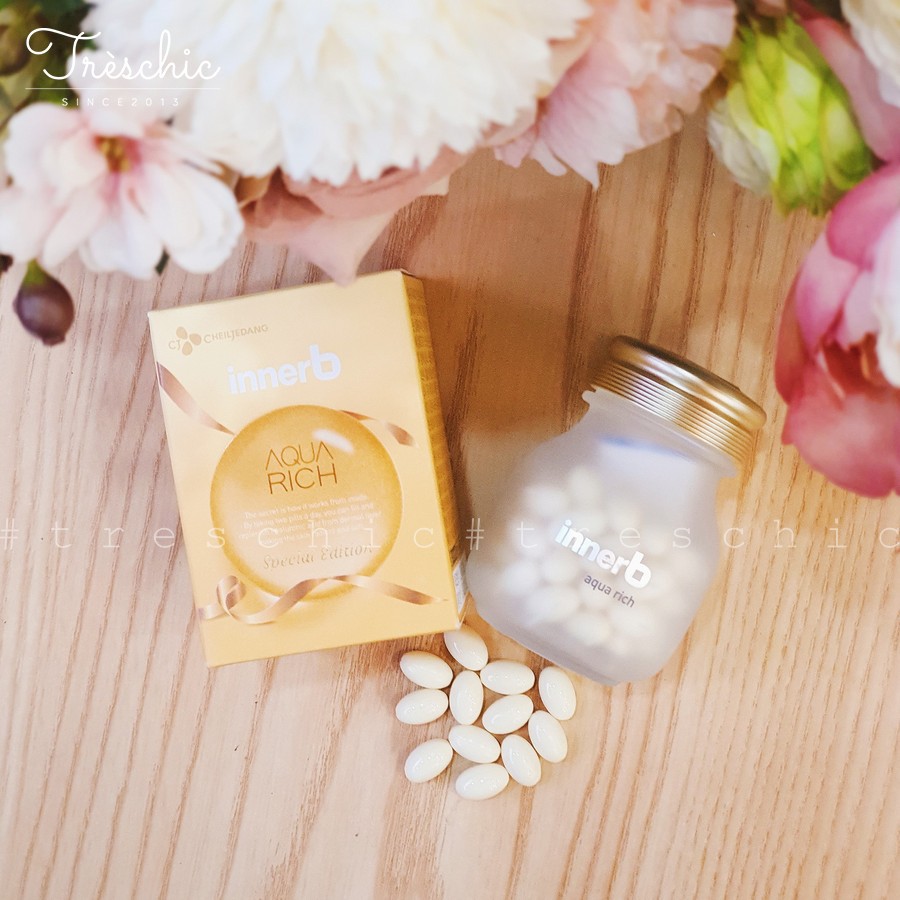 Viên uống cấp nước bổ sung collagen Innerb Aqua Rich (70 viên)