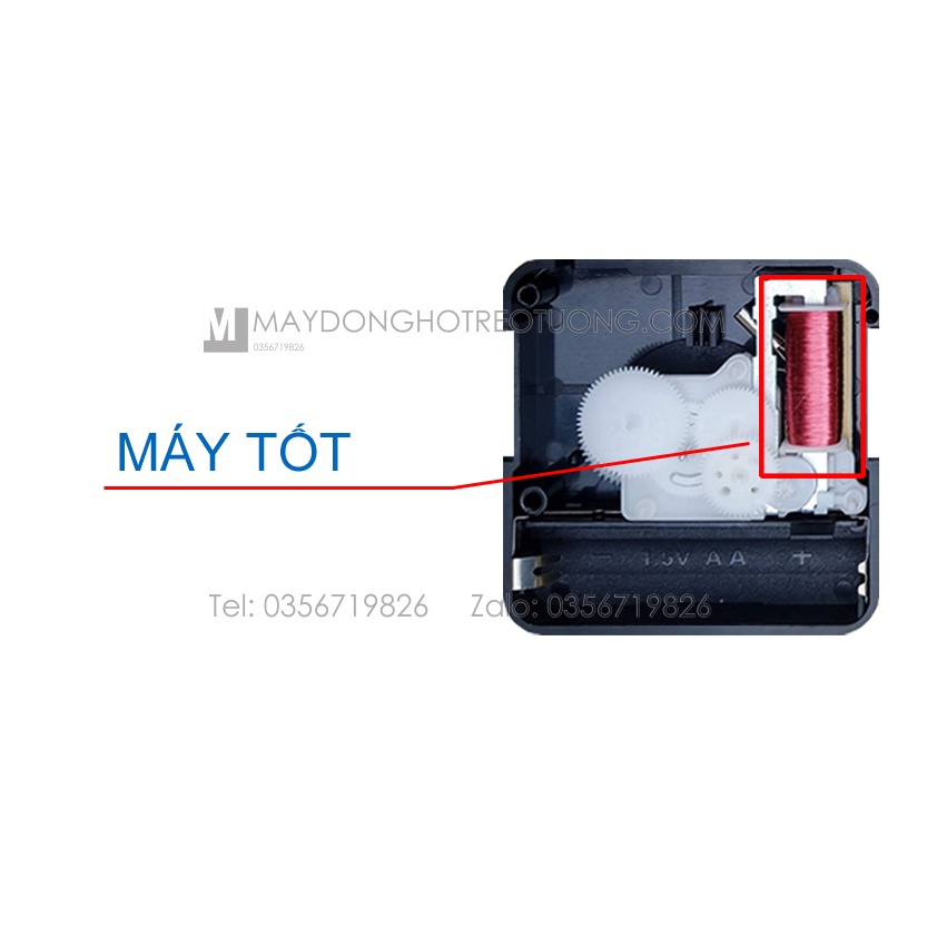 Máy Đồng Hồ Treo Tường Kim Trôi  - Bảo hành uy tín 12 tháng