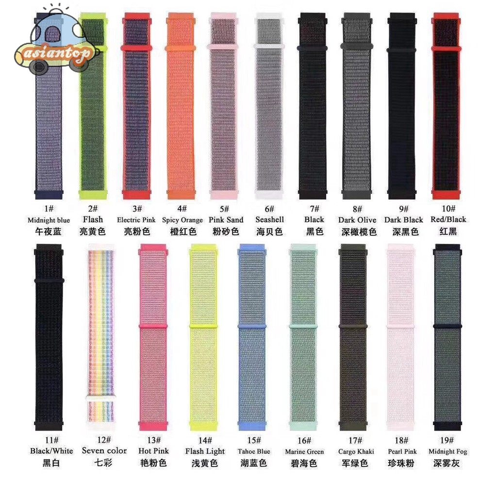 【READY STOCK】Dây đeo nylon cho đồng hồ thông minh Xiaomi Huami Amazfit Bip BIT PACE Lite Youth