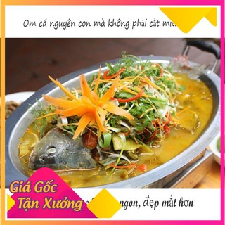 Khay om cá inox- khay lẩu cá inox cao cấp