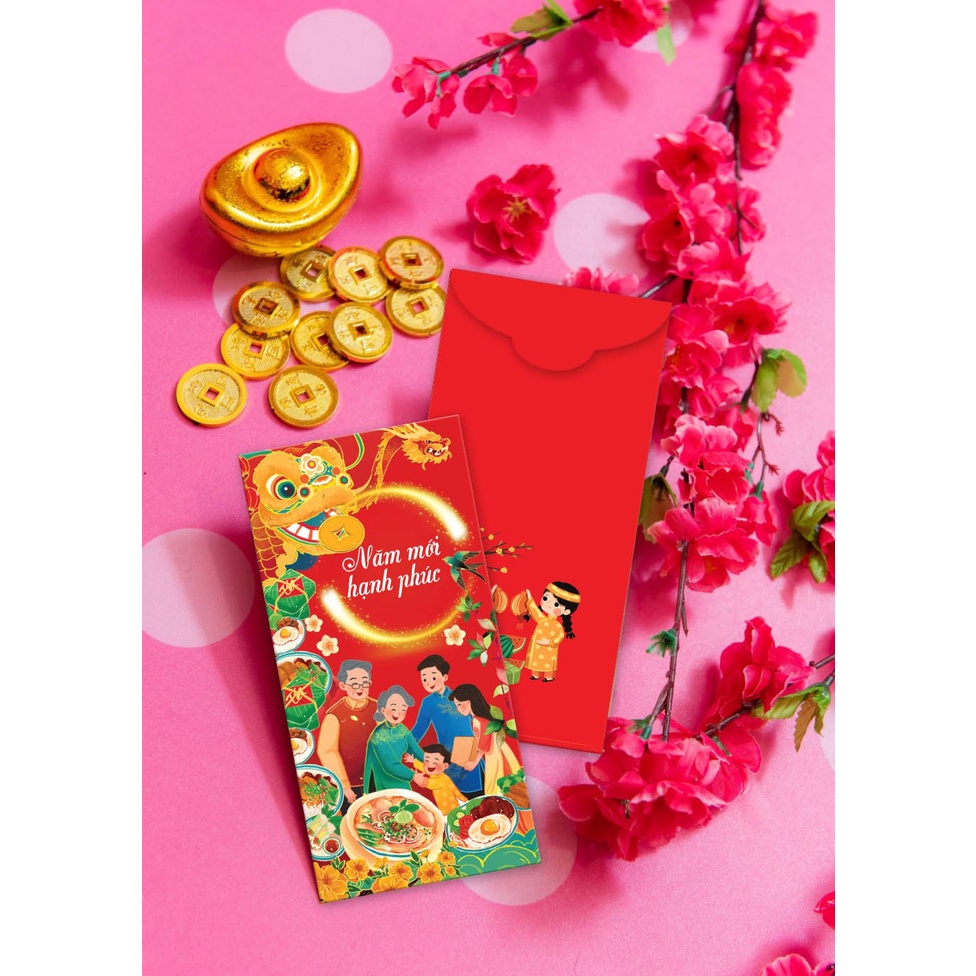 100 Bao Lì Xì Sỉ 2024 giá rẻ nhất đẹp dày ngẫu nhiên