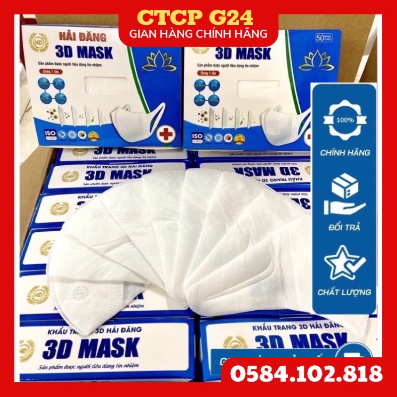 [RẺ NHẤT] Hộp 50 c Khẩu Trang 3D MASK Monji Chính Hãng Thời Trang, Khẩu trang 3D công nghệ dập Nhật Bản