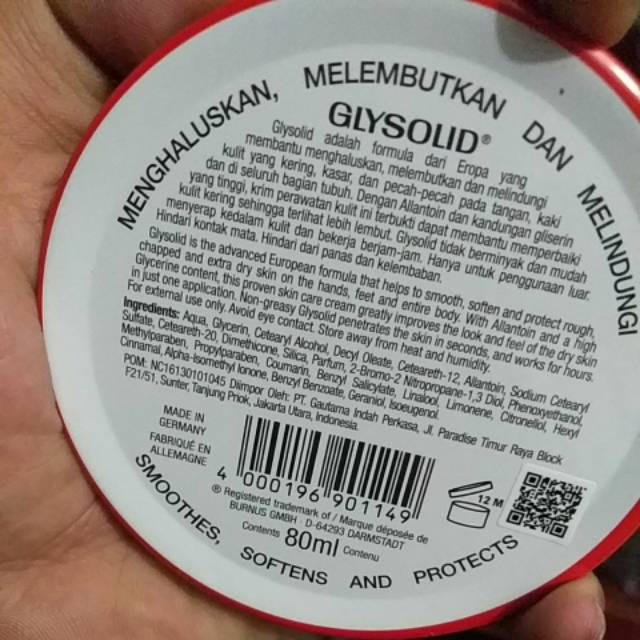 (Hàng Mới Về) Kem Glysolid 80ml Glycerin Cao Cấp