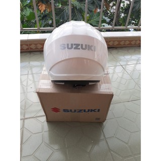 Nón bảo hiểm SUZUKI trắng 2019