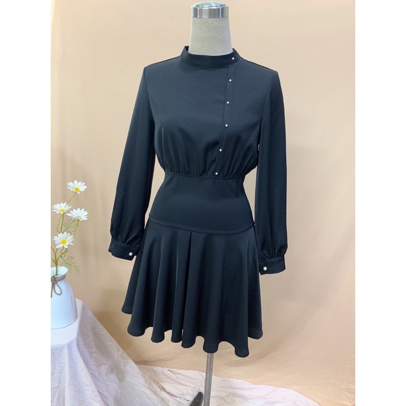 Đầm thiết kế tay bồng eo cao dáng xoè m02 | BigBuy360 - bigbuy360.vn