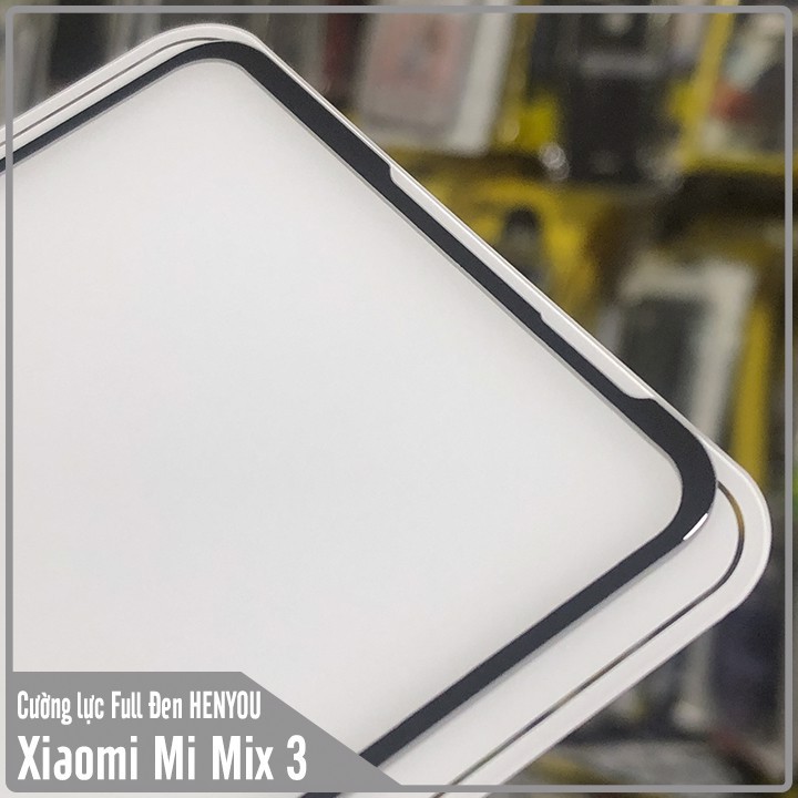 Kính cường lực Xiaomi Mi Mix 3 Full viền đen HENYOU