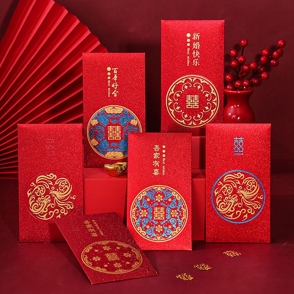 10 Bao lì xì mừng năm mới 2022 màu đỏ phối dây tua đẹp mắt