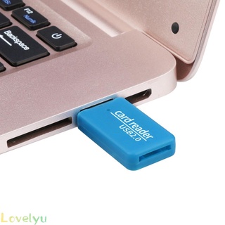 【LOVELYU】Mini Portable /USB 2.0 High Speed Micro SD TF /T-Flash Memory Card Reader Adapter/【Good Quality】